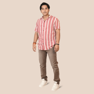 Men's Regular Fit Brown Denim Jeans