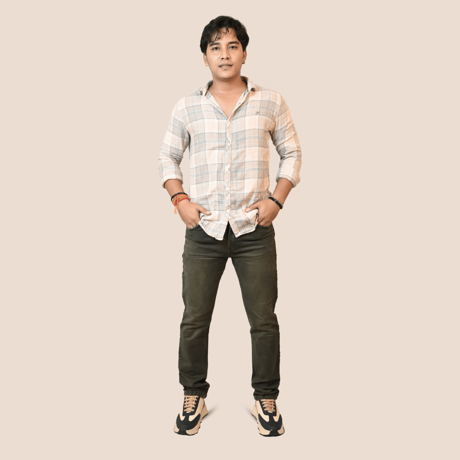 Men's Regular Fit  Classic Deep Green Denim Jeans