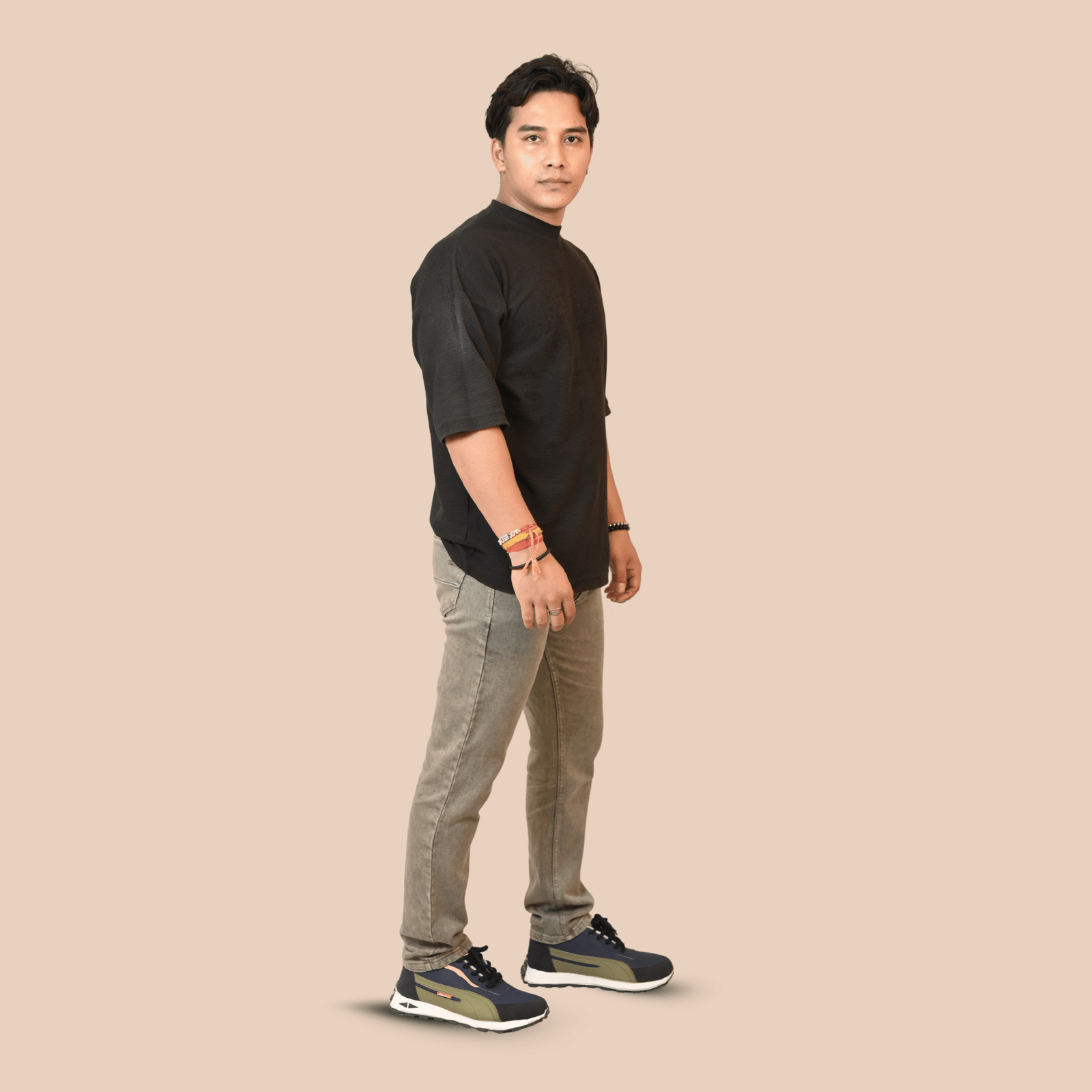 Men’s Regular Fit Classic Dark Grey Denim Jeans