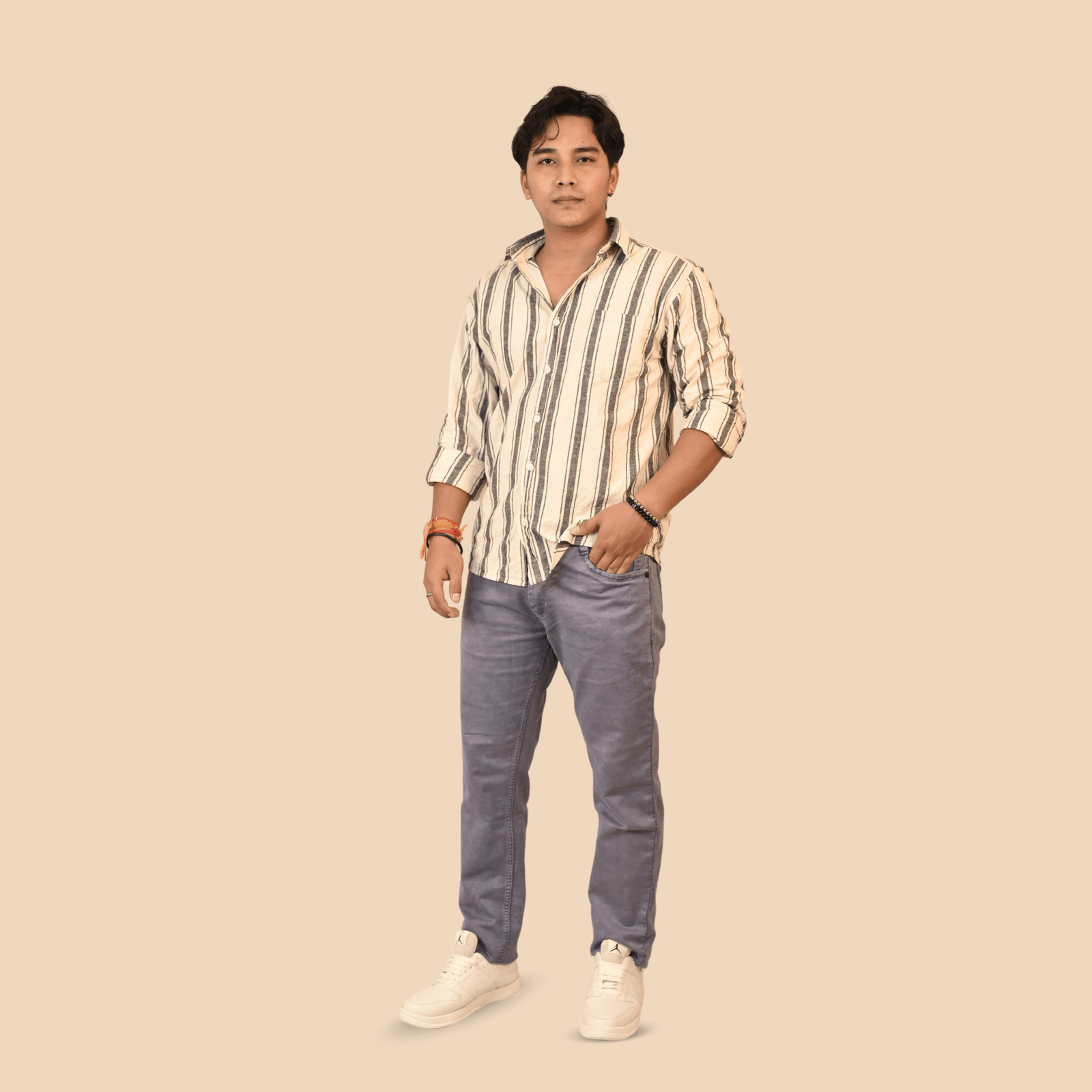 MENS REGULAR FIT DENIM STRETCHABLE JEANS