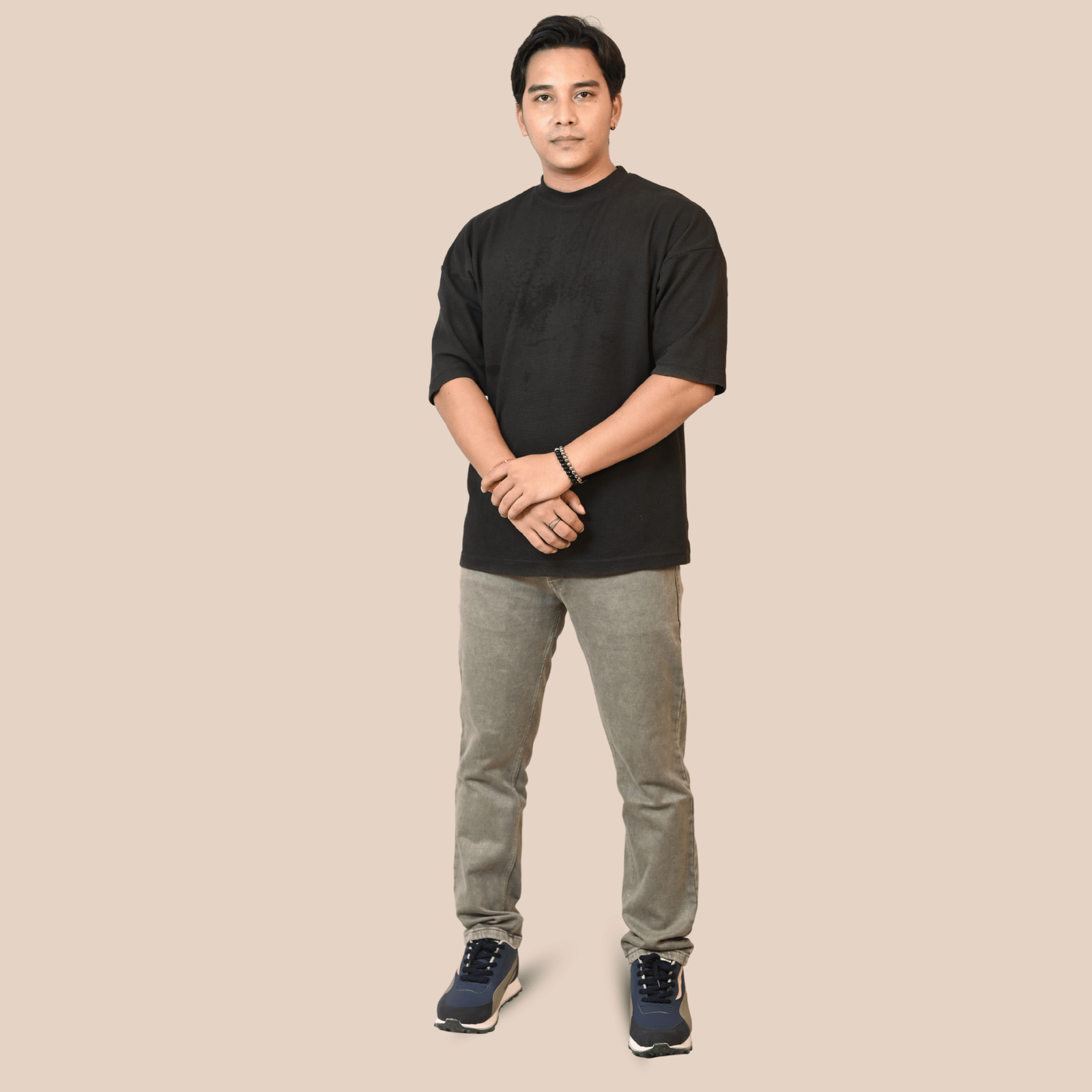 Men's Regular Fit Bottle Green Denim Jeans