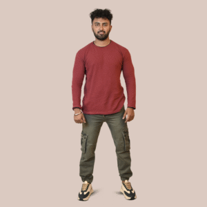 Men's 6 Pocket Denim Joggers Sage Green
