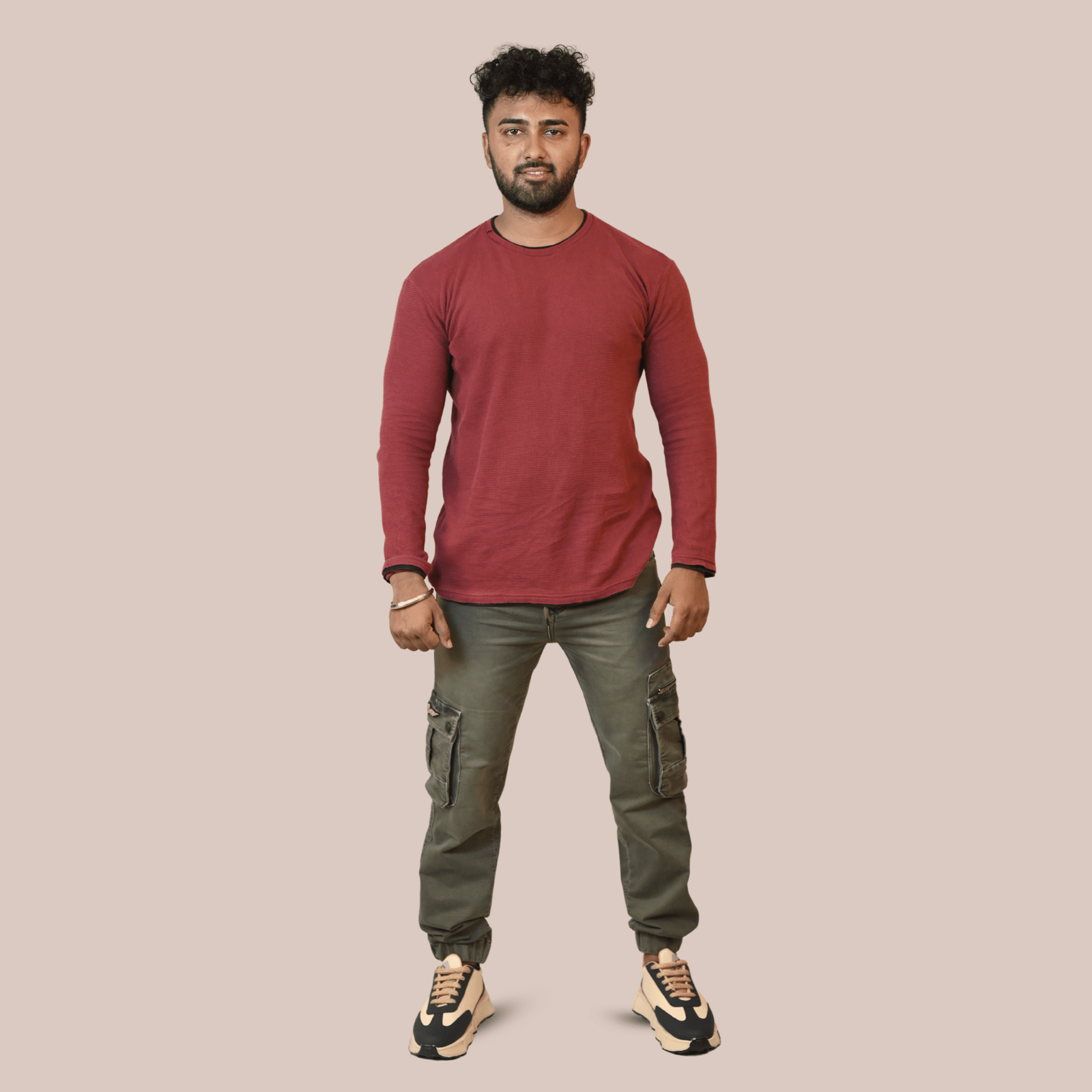 Men's 6 Pocket Denim Joggers Sage Green